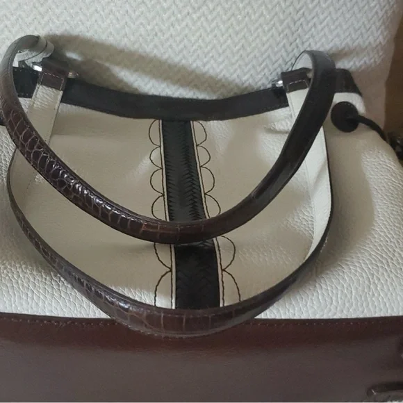 Brighton Erma Croc Embossed Trim Bag - Picture 8 of 9